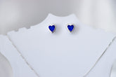 BLUE SAPPHIRE HEART SET