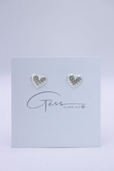CHECKERED HEART EARRING