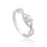 CROSS DIAMOND SOLITAIRE RING