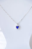 BLUE SAPPHIRE HEART SET