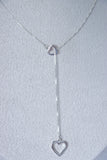 ADJUSTABLE HEART TIE NECKLACE