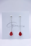 RUBY DIAMOND DROP EARRING