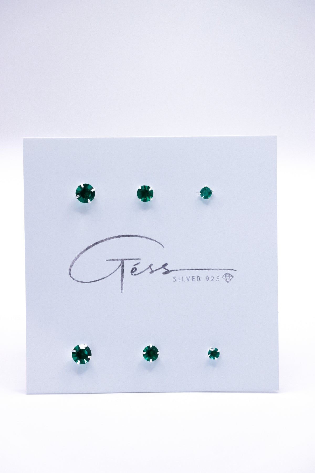 TRIPLE SET EMERALD EARRING