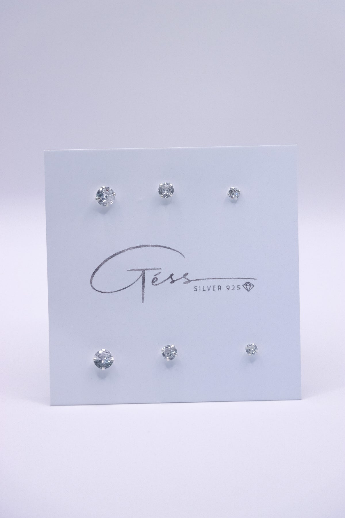 TRIPLE CRYSTAL SET DIAMOND EARRING