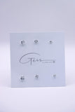 TRIPLE CRYSTAL SET DIAMOND EARRING