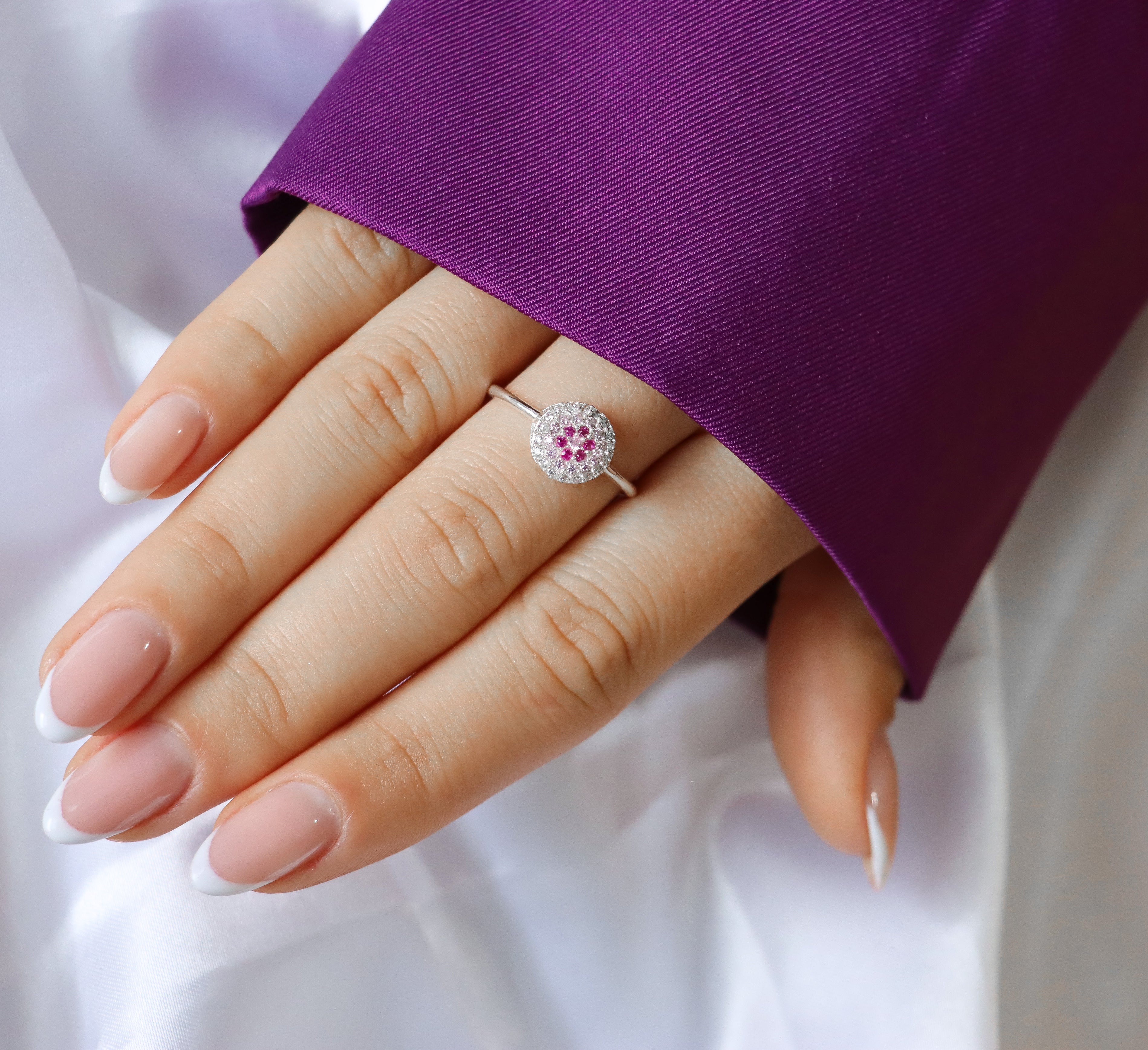 PINK FLOWER RING