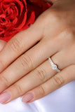 FLOWER ENGAGEMENT CRYSTAL RING