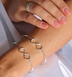 PLAIN INFINITY BRACELET WITH LOCKER